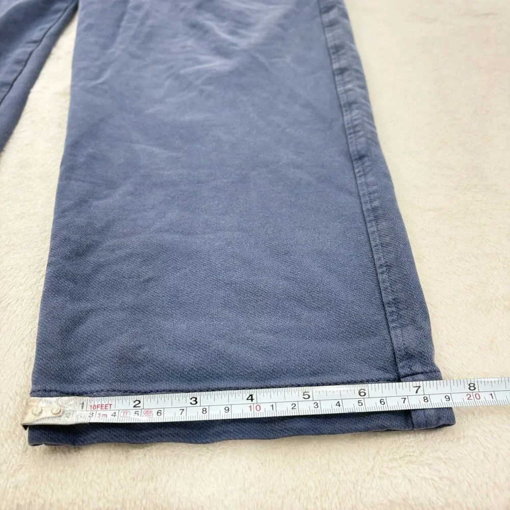 UNIQLO Washed Jersey Easy Ankle Pants Men’s L Blue Elastic Waist Cotton Japan